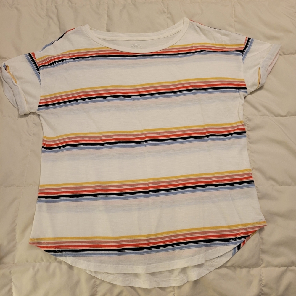 Woman's large Maurices retro striped 24/7 shirt